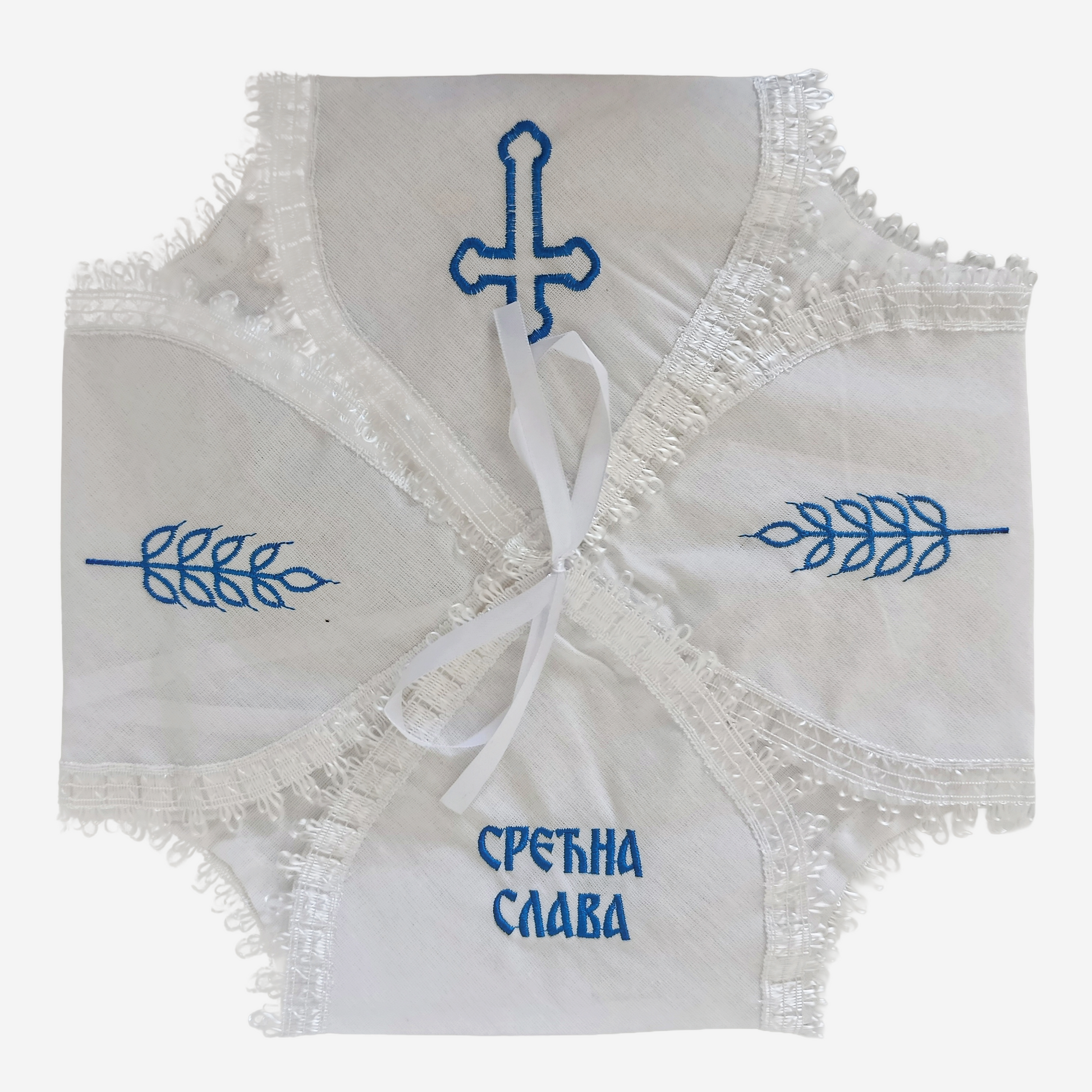 Платно за славски колач (плаво)